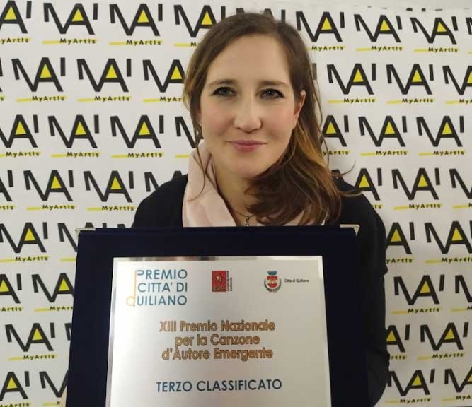 Marta De Lluvia terza classificata al Premio Città Di Quiliano